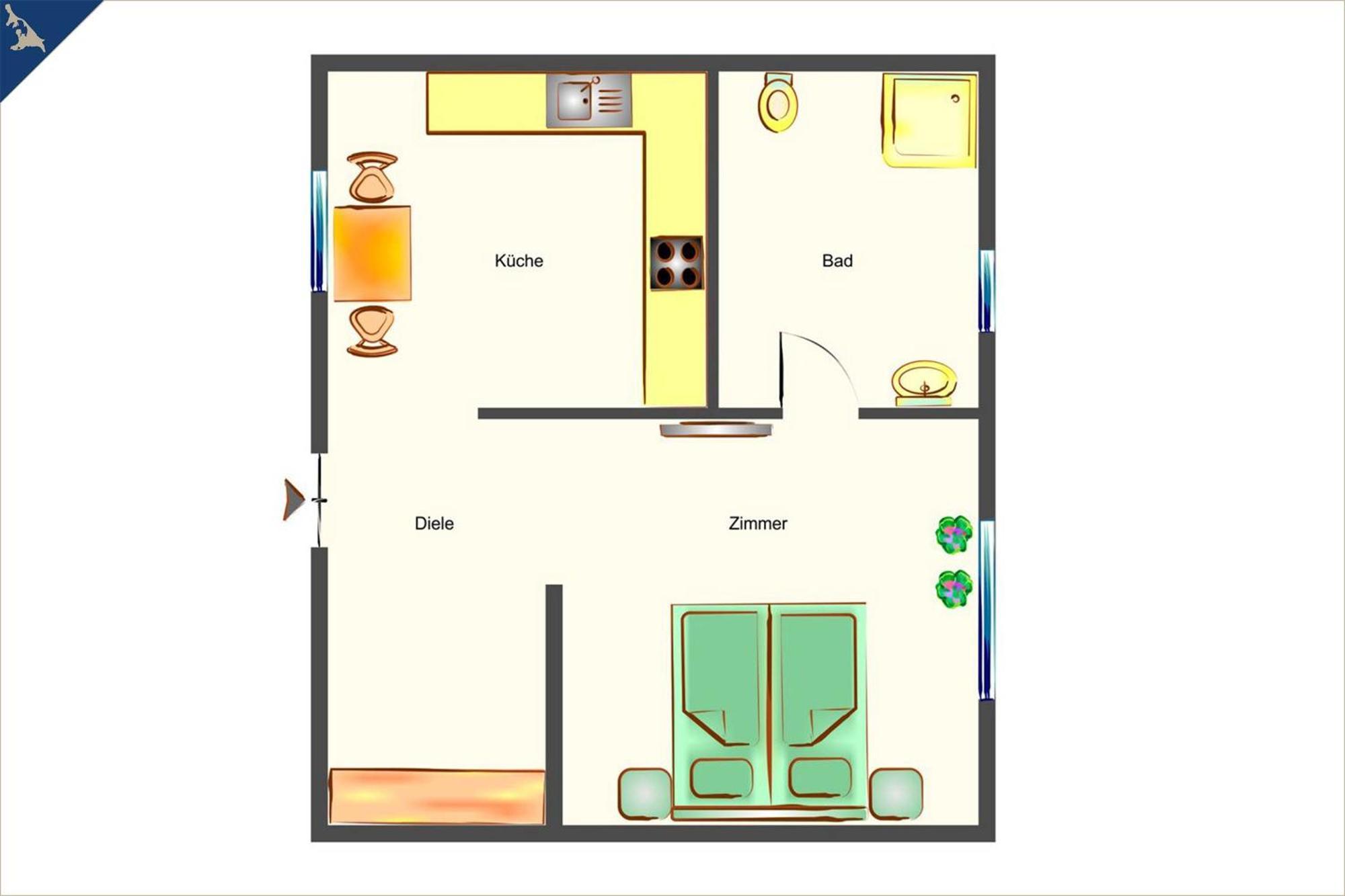 Ferienhaus Becker Ferienwohnung Mittschiffs Херингсдорф Экстерьер фото